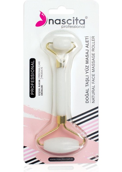 Çift Taraflı Doğal Yüz Masaj Aleti, Renkli ve Ferahlatıcı 100 Karakter