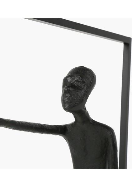 Standlı Insan Dekor Obje Siyah 36X6X50CM fiyatları