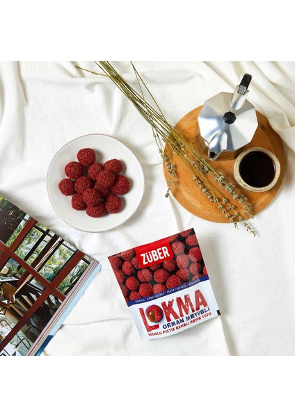 Lokma Orman Meyveli Kakaolu Fıstık Ezmeli Meyve Topu 96 gr x 6 Paket
