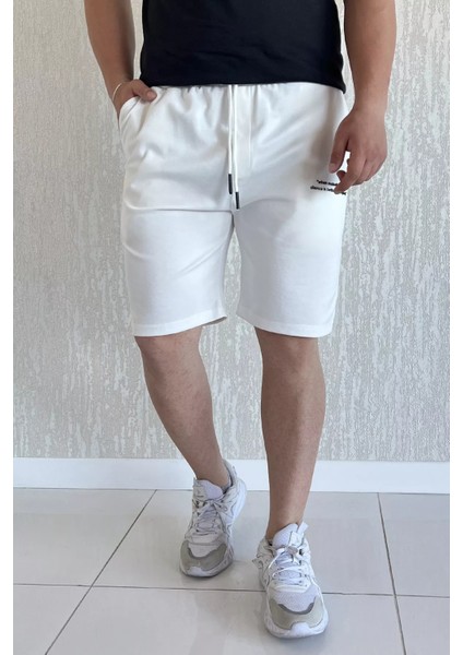 Yazı Baskılı Erkek Şort P-00017393