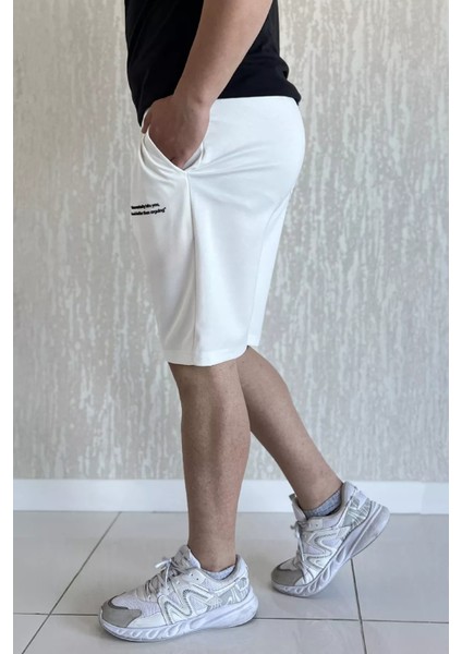 Yazı Baskılı Erkek Şort P-00017393 fiyatları