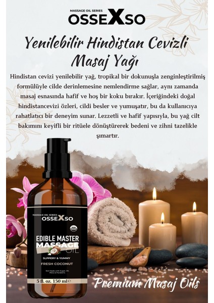 Doğal Hindistan Cevizli Aromaterapi Masaj Yağı 150ML, Yenilebilir ve Etkili fiyatları