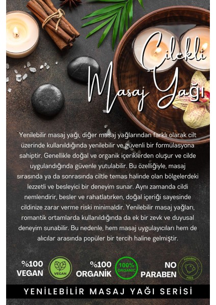 Doğal Çilekli Aromaterapi Masaj Yağı 150ML, Sağlıklı ve Ferahlatıcı Keyifli Deneyim