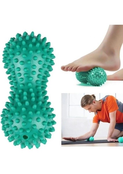 Renkli Dikenli Egzersiz Topu, El, Ayak ve Topuk Nokta Masajı Seti