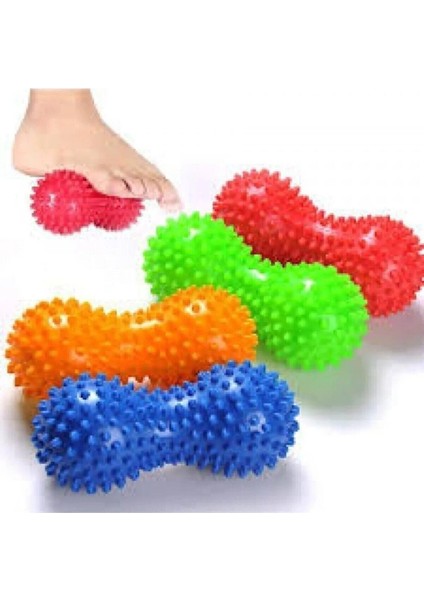 Renkli Dikenli Egzersiz Topu, El, Ayak ve Topuk Nokta Masajı Seti fırsatları