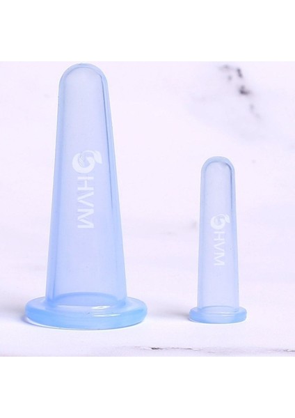 Mavi 2'li Silikon Yüz Masaj Kupası, Vakumlu, Cupping Uygulaması fiyatları