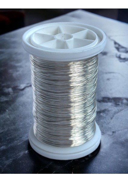 0.40 mm (100 Gram -90 Metre) Gümüşlü Filografi , Çiçek , Gelin , Takı ve Bijuteri Teli modelleri