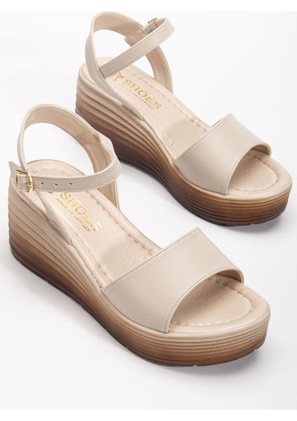 Daniel Kadın Bej Cilt Günlük Ortopedik Taban Sandalet fiyatları