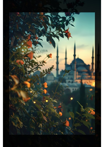 Cami Manzarası Kanvas Tablo fiyatları