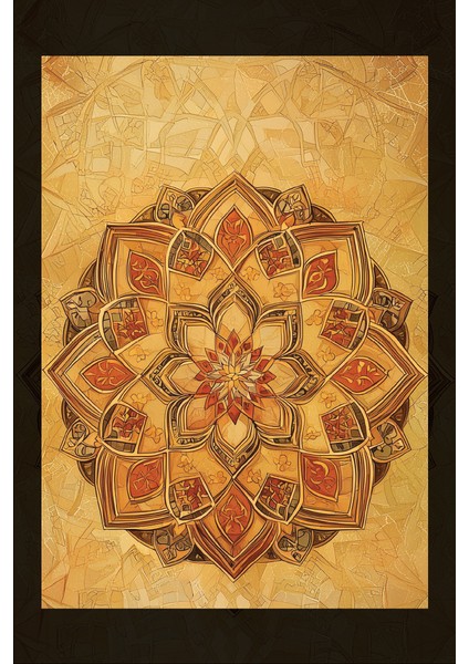 Çini Deseni Kanvas Tablo