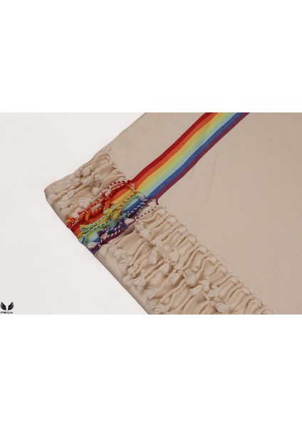 Rainbow Peşkir 45X90 cm %100 Koton Gökkuşağı El/baş Havlusu