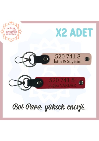 Yavru Ağzı-Kırmızı, Isminize Özel Tasarım Manevi Güç Veren Özel Hediye 520 741 8 Başarı Anahtarlık