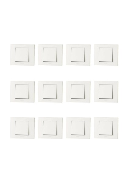 Grano Beyaz Tekli Anahtar Çerçeve Dahildir modelleri