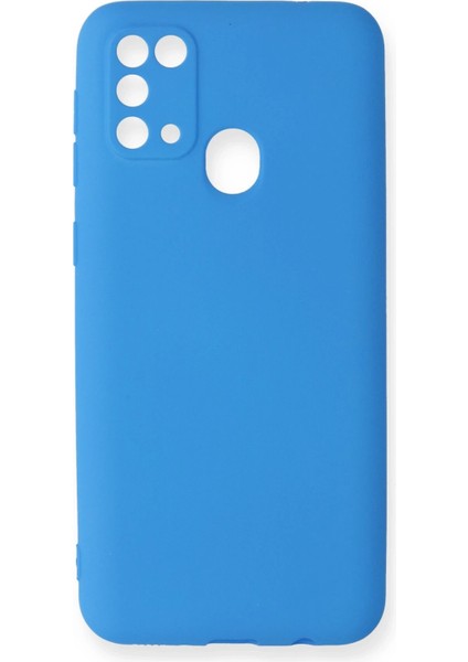 Samsung Galaxy M31 Kılıf First Silikon - Mavi Svlrs
