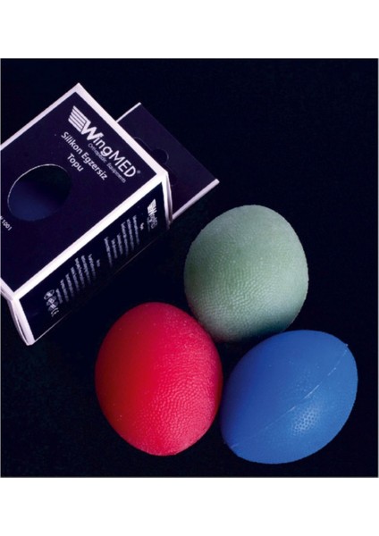 Mavi Silikon Egzersiz Topu, Sağlıklı ve Eğlenceli Antrenman Malzemesi