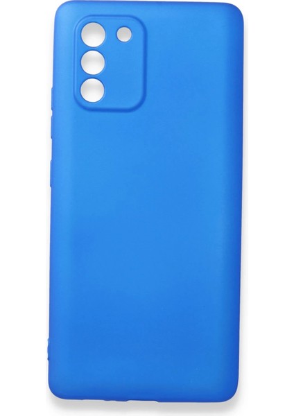 Samsung Galaxy A91 / S10 Lite Kılıf First Silikon - Mavi Svlrs