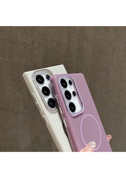 Samsung Galaxy S25 Ultra Telefon Kılıfı Simli Parlak Işıltılı Magsafe Destekli Kılıf indirimleri