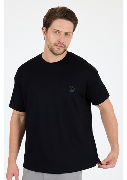Oversize Bisiklet Yaka Kısa Kollu Erkek T-Shirt Salaş Rahat Kalıp, Yazlık Erkek Basic Tişört 7840 fiyatları
