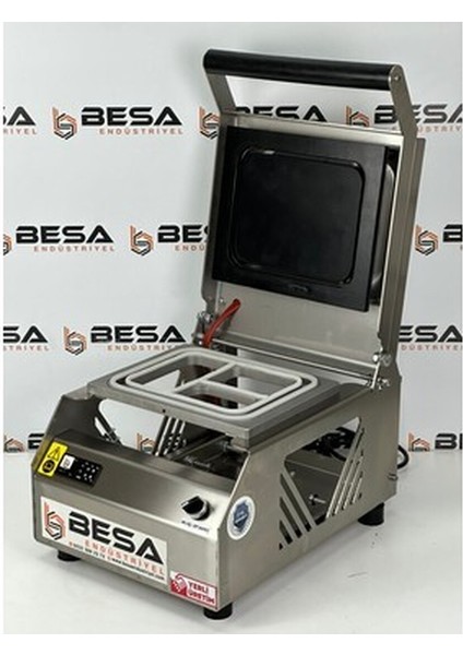 Üç Bölmeli Paslanmaz Tabak ve Kase Kapatma Makinesi