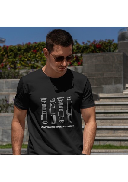 Star Wars Lightsaber Collection Tişört - Siyah