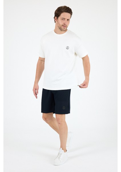 Oversize Bisiklet Yaka Kısa Kollu Erkek T-Shirt Salaş Rahat Kalıp, Yazlık Erkek Basic Tişört 7840 modelleri