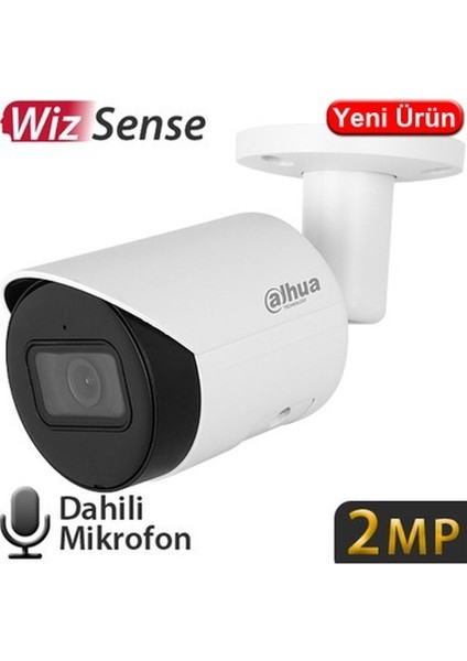 (IPC- HFW2241S- S) 2mp 3, 6mm Starlite Wiz Sense IP67 IK10 Poe Metal Sd Bullet Seslı Ip Kam. 30MT