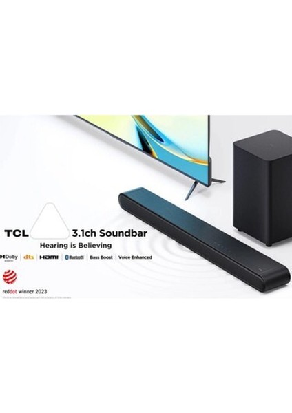 3. 1 Kanal 240W Subwooferlı Soundbar Siyah