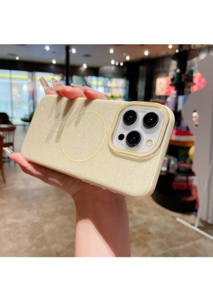 Iphone 15 Telefon Kılıfı Simli Parlak Işıltılı Magsafe Destekli Kılıf fiyatları
