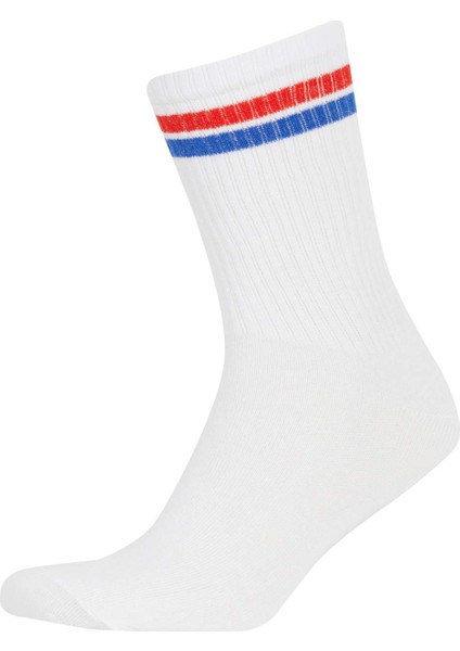 Erkek NBA Wordmark Rahat Lastikli 2'li Pamuklu Uzun Çorap B1136AXNS modelleri