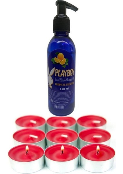 Yenilebilir Portakal Vücut Masaj Yağı, Aromalı Spa Mum Hediyeli 120 ml