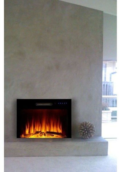 Dekoratif 70 cm 8 Renkli, Alev Sesli, Bluetoothlu, Wifili Elektrikli Şömine Isıtıcı fiyatları