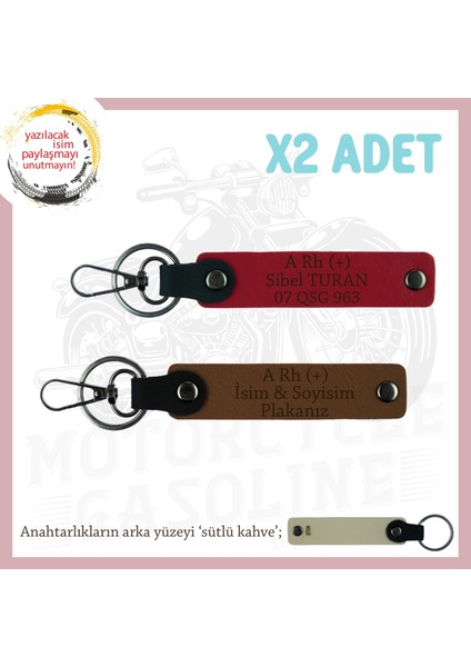 Yol Arkadaşlarına, Isim Plaka ve A Rh (+) Kan Grubu Yazılı Acil Durum Anahtarlığı, Kahve-Kırmzı-Sk fiyatları