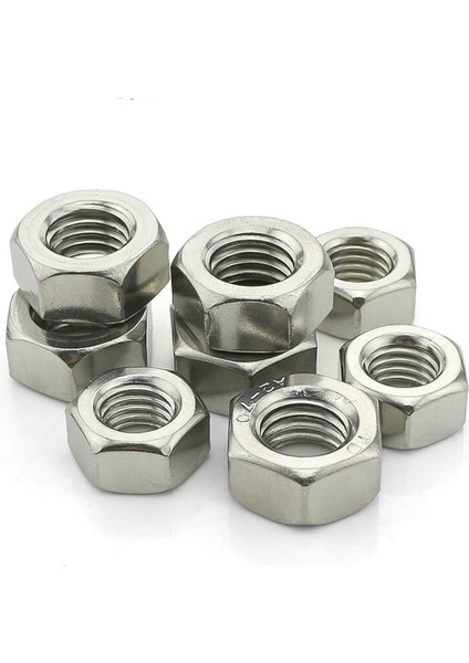 Netpen Dın 934 Galvanizli M6 Çelik Somun 50 Adet