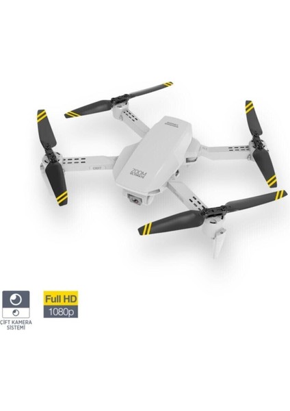 CX017 Wifi Çift Kameralı Katlanabilir 1080P Drone + 2 Bataryalı Set fiyatları
