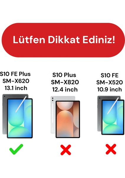 Samsung Galaxy Tab S10 Fe Plus 13,1 Inç SM-X620 Uyumlu Ekran Koruyucu Nano Esnek Kırılmaz Flexible