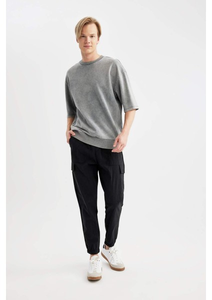 Regular Fit İnce Eşofman Altı Kargo Cepli Lastikli Paça modelleri