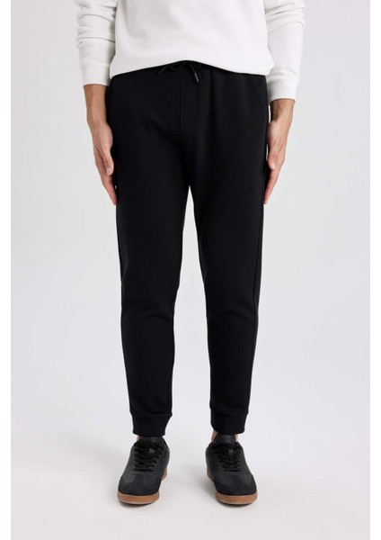 Jogger Eşofman Altı Slim Fit Dar Kesim Beli Bağcıklı Lastikli Paça Cepli B4545AX24SP