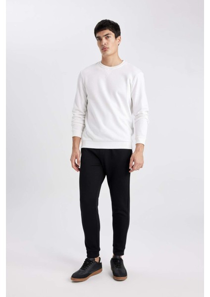 Jogger Eşofman Altı Slim Fit Dar Kesim Beli Bağcıklı Lastikli Paça Cepli B4545AX24SP