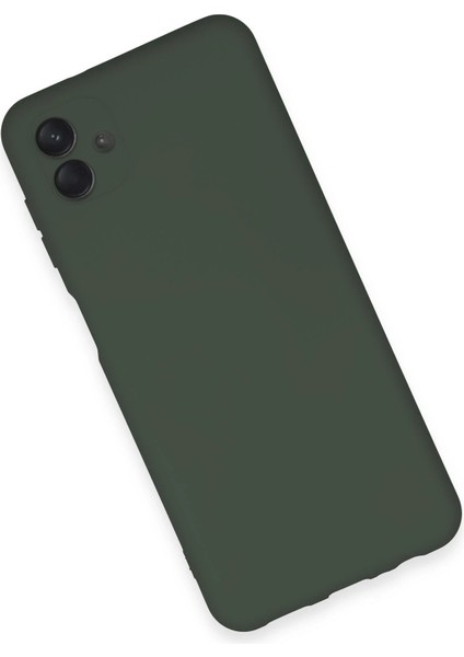Samsung Galaxy A04E Kılıf Nano Içi Kadife Silikon - Koyu Yeşil Svlrs modelleri