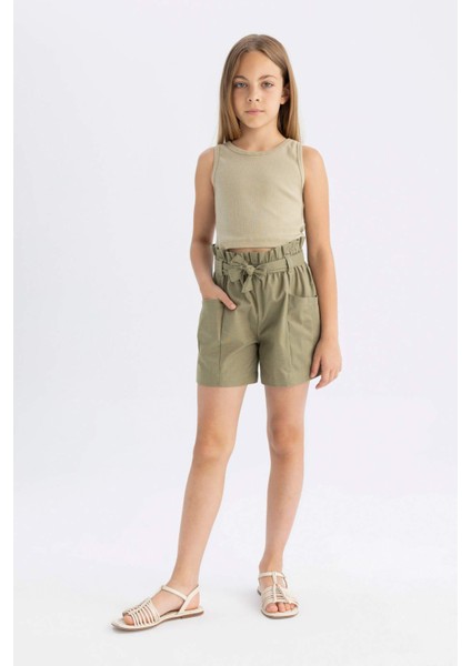 Kız Çocuk Keten Şort modelleri