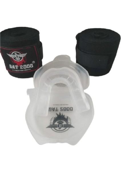 Boks Bandajı Elastik Bandaj (Çift) ve Dişlik 2'li Set