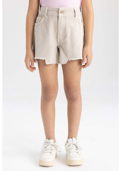 Kız Çocuk Jean Şort B5048A824SM