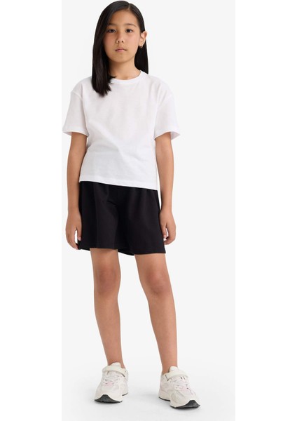 Kız Çocuk Basic Düz Bermuda Şort B5165A824HS fırsatları