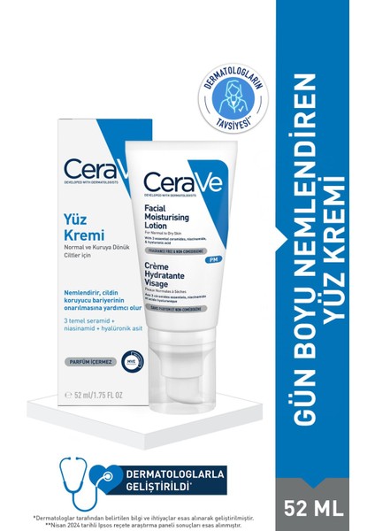 Nemlendirici Yüz Kremi Normal ve Kuru Cilt 52 ml