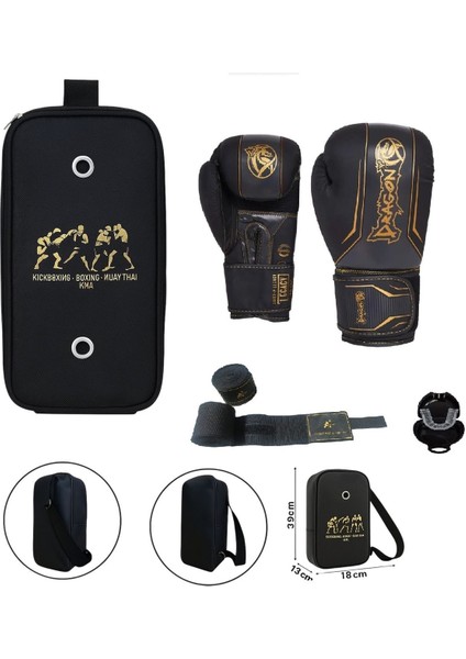Legacy Boks Eldiveni Kick Boks Muay Thai Eldiveni 3'lü Set ve Eldiven Taşıma Çantalı