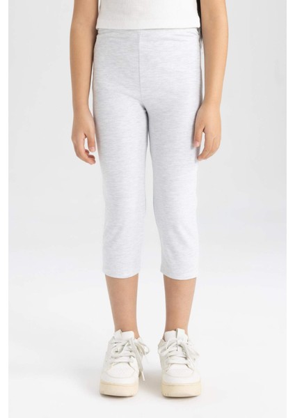 Kız Çocuk Midi Basic Düz Tayt B5656A824SM