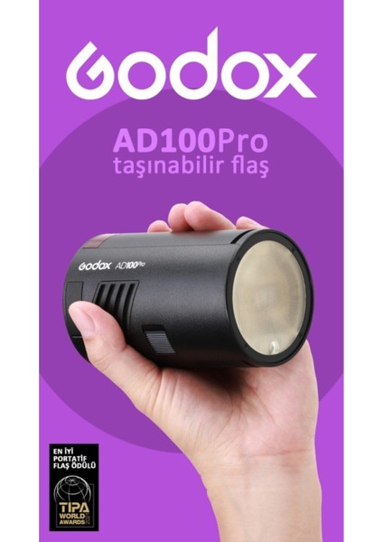 AD100PRO Taşınabilir Paraflaş