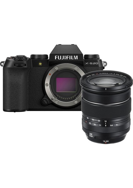 X-S20 Siyah + XF16-80MM Vlogger Hazır Kit