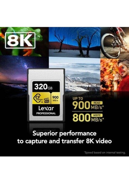 320GB Professional Cfexpress Type A Card Gold Series
