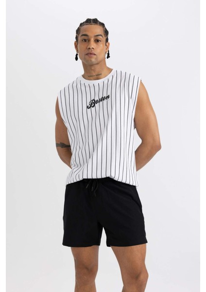 Fit Sporcu Baskılı Esnek Dokulu Kısa Boy Deniz Şortu B5952AX24HS indirimleri